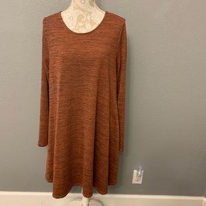 Old Navy Long Sleeve Dress XL Rust Color